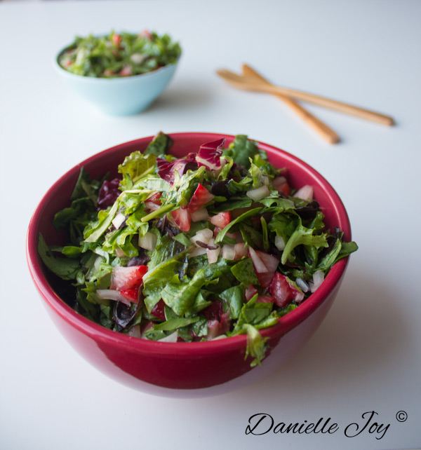 Strawberry Salad with Orange Dressing